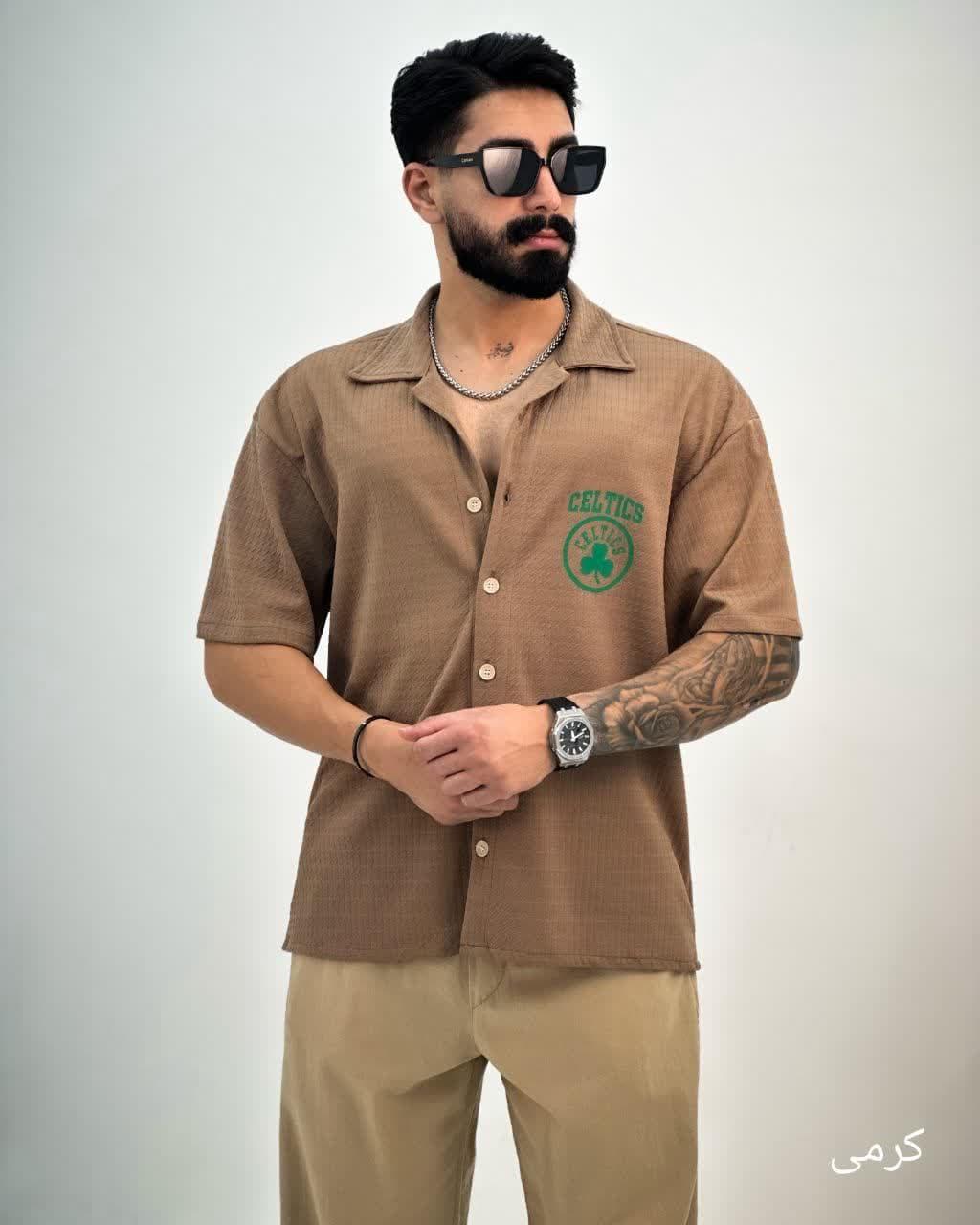 پیراهن مردانه مراکشی سایه_کد4342