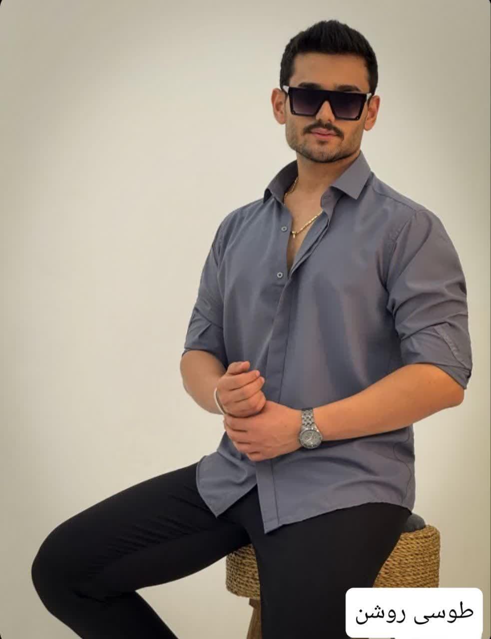 پیراهن پارچه ای ساده_کد4451