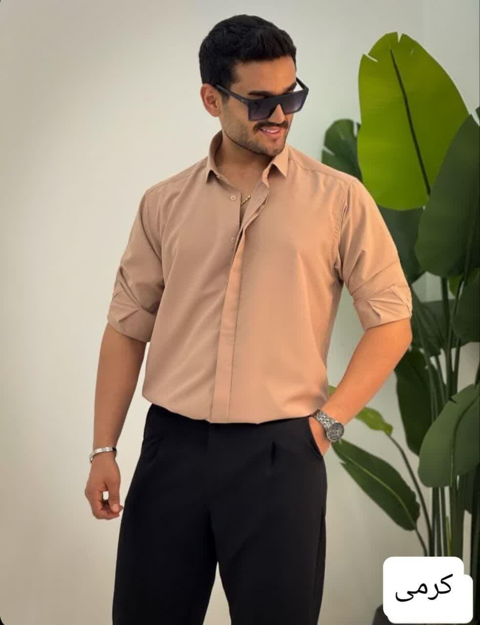 پیراهن پارچه ای ساده_کد4451