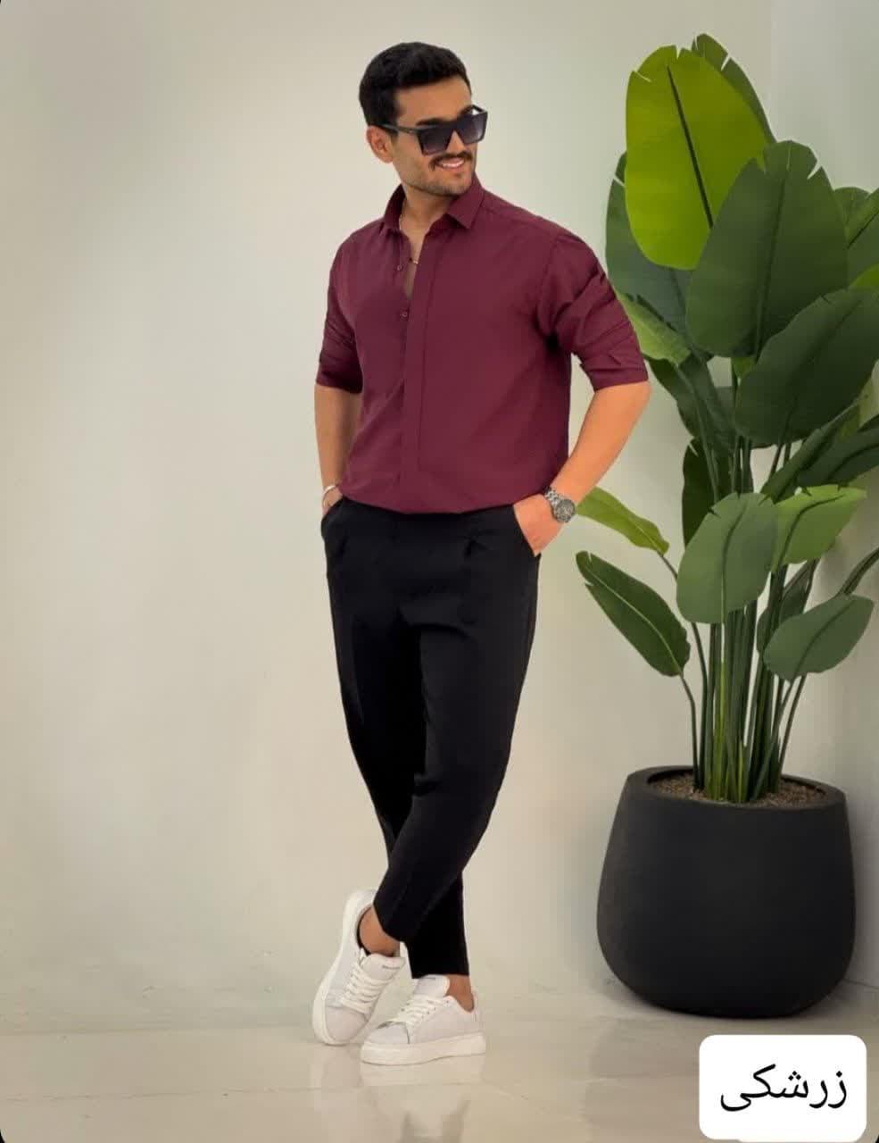 پیراهن پارچه ای ساده_کد4451