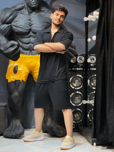 ست پیراهن شلوارک زیپی