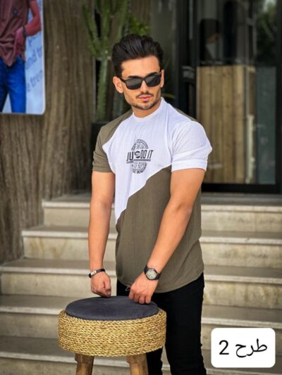 تیشرت مراکشی چاپی یقه گرد