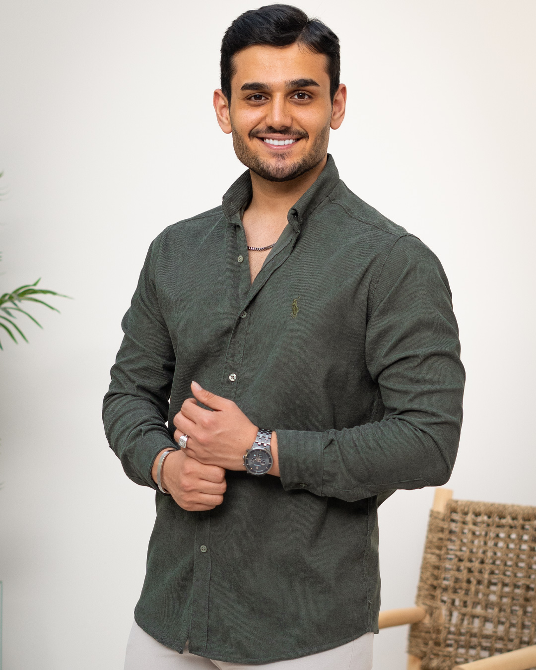 IMG_20251025_153545_143 پیراهن مخملی مردانه پاک تن_کد4633 - Image 1